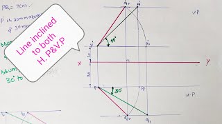 Line Inclined to Both H Pamp V P [upl. by Adrienne]