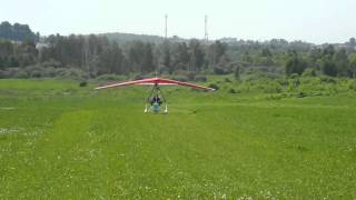 Aeros trike about 67msec crosswind landing [upl. by Weasner]