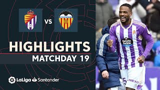 Resumen de Real Valladolid vs Valencia CF 10 [upl. by Groot505]