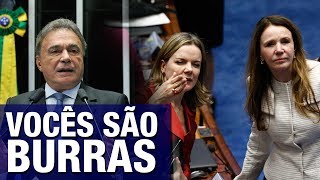 Álvaro Dias humilha senadoras e as xinga de burras Prepotência ausência de inteligência [upl. by Notgnimer]