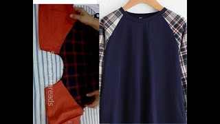 How to make a raglan topcomplete cutting and stitching in an easy way [upl. by Rep]