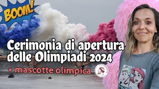 CERIMONIA GIOCHI OLIMPICI Parigi 2024  cosa rappresenta la mascotte  storia arte [upl. by Ekard]