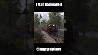 Diesel F7 in Railroader gaming railroader railroadergame trains diesel shorts railroads [upl. by Lyall]