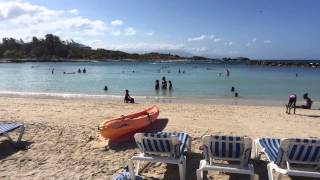 Zipline goes over Adrenaline Beach at Labadee Haiti [upl. by Euqinommod]