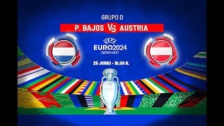 Eurocopa 2024 Grupo D Holanda Países Bajos 2 vs Austria 3 Los Austriacos Logran Ser Primeros [upl. by Suehtomit]