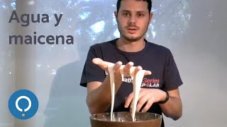 ¿Sólido o líquido Experimento con maicena y agua [upl. by Lenore]