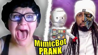 Ventriloquist ROBOT Mimics Peoples Voices MimicBot Prank on Omegle [upl. by Dafodil]