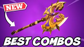 BEST COMBOS FOR NEW ARENAS BLESSING PICKAXE THE VANQUISHER SET  Fortnite [upl. by Welker686]