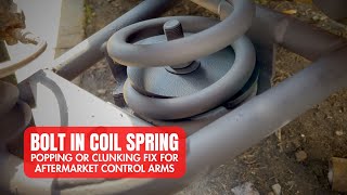 How To Fix a Noisy Aftermarket Suspension  Bolting In Coil Springs [upl. by Aicineohp]