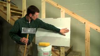 Finishing a Drywall Joint STEP 4 [upl. by Gnivri]