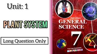 Grade 7 Science book Unit 1 Plant systems  Kpk middle Books New course chapter 1class 7th [upl. by Yerocal166]