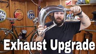 Motorized Bicycle Exhaust Upgrade [upl. by Rumit147]