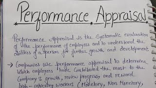 Performance Appraisal  Methods of Performance Appraisal  HRM  BcomPH  Ashima Classes [upl. by Earle]