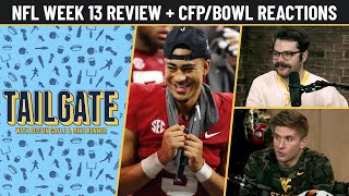 NFL Week 13 Review  College Football PlayoffBowls Reactions Tailgate Podcast  PFF [upl. by Hoyt651]