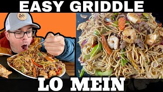 Easy Lo Mein on the Griddle [upl. by Ecnarf]