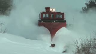 Trains Plowing Through Deep Snow Huge snow drifts vs trains❄🚆 [upl. by Frazer814]