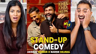 Akshay Kumar x Harsh Gujral  Roast Standup Comedy REACTION  Khel Khel Mein [upl. by Ahsenauj]