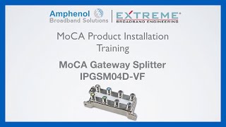 MoCA Gateway Splitter IPGSM04D [upl. by Edveh]