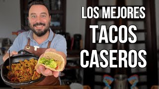 Cómo hacer los MEJORES TACOS CASEROS  ¡Con tus Propias Tortillas  Receta Fácil [upl. by Lahey]