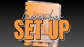 November Monthly Set Up  Happy Planner Monthly Frankenplanner Set Up [upl. by Studdard163]