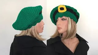 How to Crochet St Patricks Day Hat Pattern 687│by ThePatternFamily [upl. by Nwahsaj464]