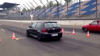 VW Golf Mk4 R32 Turbo SpbRacing Viertelmeile Cup Lausitzring 06102013 [upl. by Aluin]