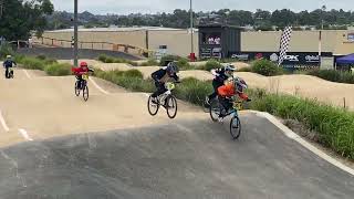 Max Radivo racing 11 Boys class at Track Attack BMX Lilydale round 2024 [upl. by Ennaear]