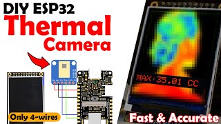 AMG8833 Thermal Camera using ESP32 amp TFT Display Thermal Imaging Camera [upl. by Grimbly714]