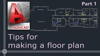 Autocad 2019  Tutorial for beginners tips do draw a floor plan  Part 1 [upl. by Albarran]