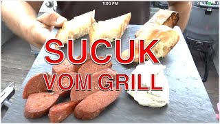 Gegrillte Sucuk mit Fladenbrot und Knoblauchcreme  Klaus grillt [upl. by Eclud]