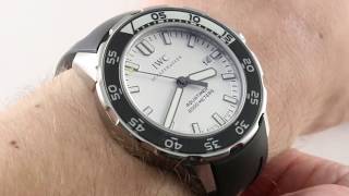 IWC Aquatimer 2000 IW356806 Luxury Watch Review [upl. by Parshall]