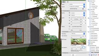 Outdoor CineRender Scene  ARCHICAD Training Series 3  6284 [upl. by Okiruy]