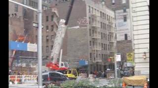 OMG Car Hit and Flipped By WreckingBall in NYC [upl. by Gensler]