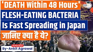 Whats Causing The Spread Of quotFleshEating Bacteriaquot In Japan  UPSC [upl. by Wood]