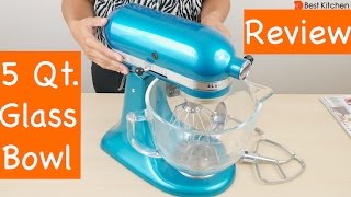 KitchenAid 5Qt Artisan Design Series with Glass Bowl Review [upl. by Larner]