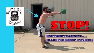 FIX Your KETTLEBELL SWING FORM  Five Tips to Prevent Injury [upl. by Elocen]