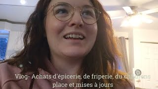 Vlog Achats dépicerie de friperie du childrens place et mises à jours [upl. by Annenn]