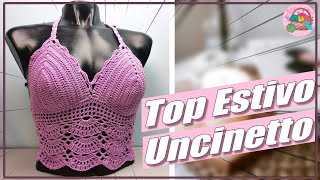 Top Estivo Uncinetto  tutorial uncinetto [upl. by Aidyn]