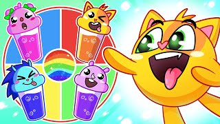 Rainbow Milkshakes for Little BabiesFunny Kids Cartoons About Baby Bottles and Milkshakes [upl. by Notsla]