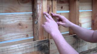 Pallet Shed  Walls Part 1 [upl. by Bowyer]