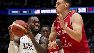 LeBron James Orchestrates Dramatic Team USA Comeback Win Over Germany [upl. by Nuahs]