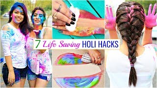 7 LIFE Saving HOLI Hacks You MUST Try  Beauty Haircare Skincare  Anaysa [upl. by Dnomyar]