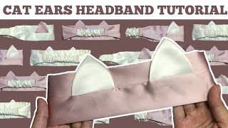 How to Make Cat Ear Headband  DIY Cat Ear Headband [upl. by Nahtaj148]