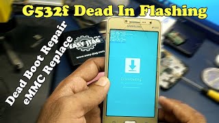 Samsung G532F Dead In Flashing Dead Boot Repair eMMC Replace [upl. by Anatniuq]