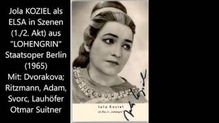 Jola Koziel als Elsa in quotLohengrinquot 1965 Szenen [upl. by Philina]