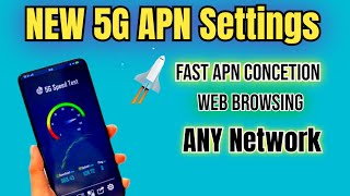 New 5G APN Settings Android  Get high Speed internet APN settings [upl. by Akeinahs]