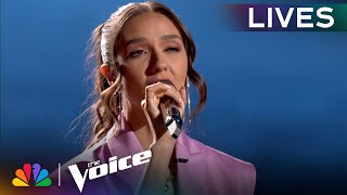 Maddi Janes Last Chance Performance of quotIll Never Love Againquot by Lady Gaga  The Voice Lives  NBC [upl. by Fayre759]