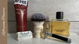 Proraso linea rossaEdwin Jagger DE86Rockwell stainless [upl. by Akcirre]