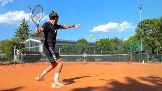 Allenamento di Tennis 🎾 le Basi del DRITTO [upl. by Aisila]