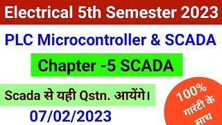 SCADA Most Important Questions Polytechnic 5th Semester 2023 PLC most important Questions 5th sem [upl. by Nipahc]